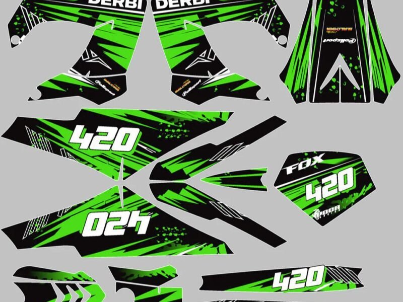 kit déco derbi 50 carénage victoria bull tun'r 