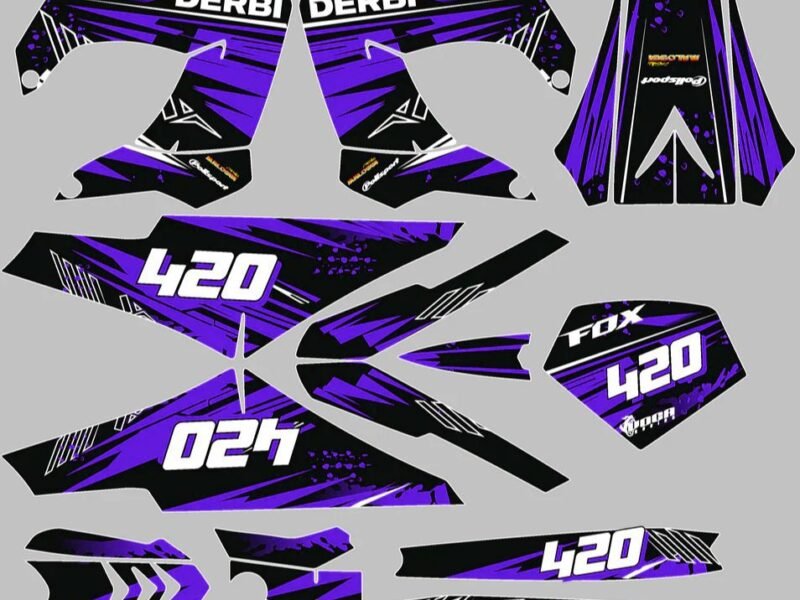 kit déco derbi 50 carénage victoria bull tun'r 