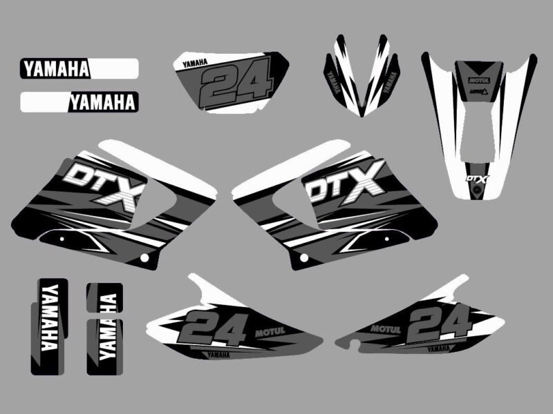 kit déco yamaha dt 125 – airline blanc