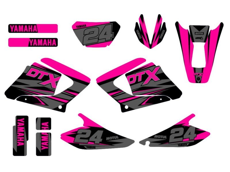 kit déco yamaha dt 125 – airline rose