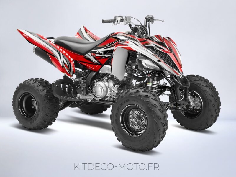 kit déco yamaha yfm 700 raptor color rouge