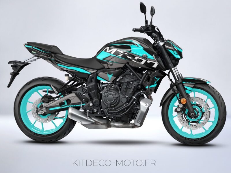 kit déco yamaha mt 07 factory cyan