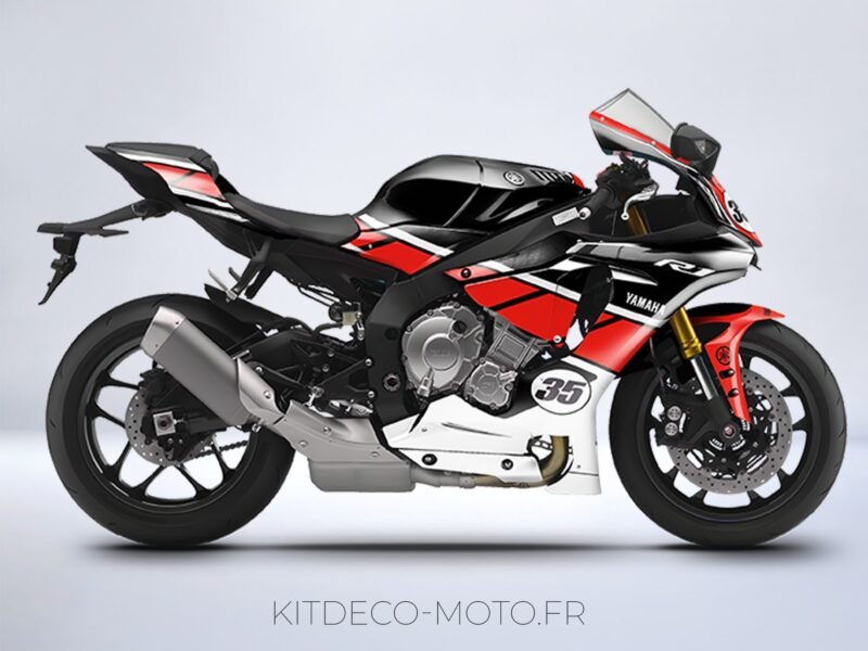 kit déco yamaha r1 anniversaire rouge