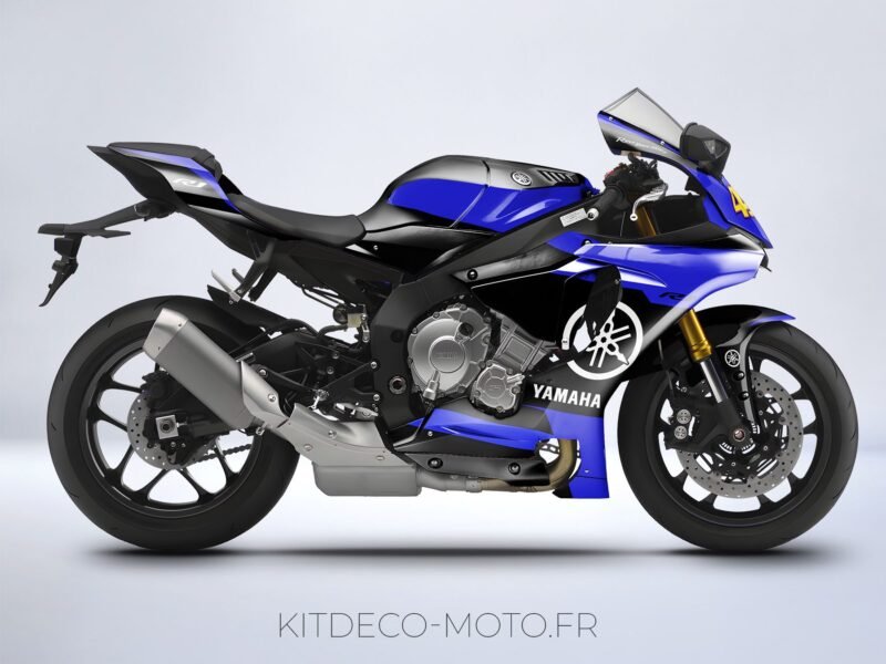 kit déco yamaha r1 factory bleu
