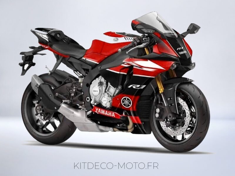 kit déco yamaha r1 yamalube rouge