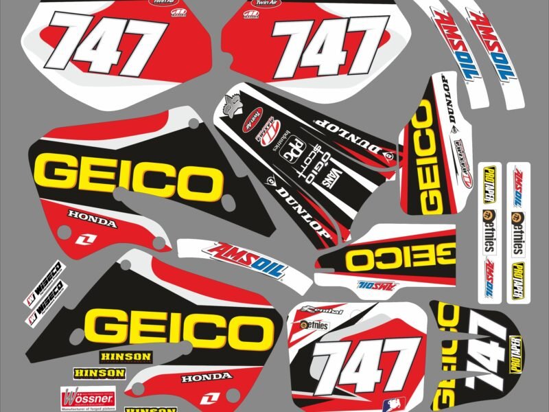 kit déco honda 125 / 250 cr (1997 1999) – geico #3