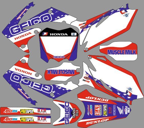 kit déco honda 450 crf (2009 2012) geico usa