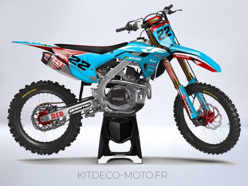 kit déco honda 250 crf (2022 2023) ligne cyan