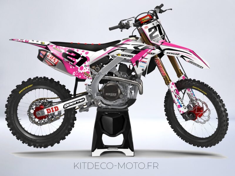 kit déco honda 250 crf (2022 2023) ligne rose