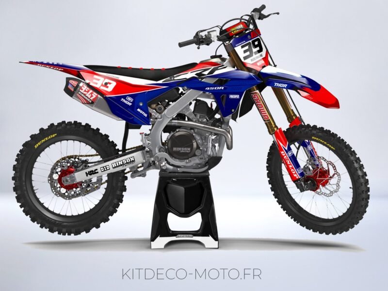 kit déco honda 250 crf (2022 2023) factory bleu