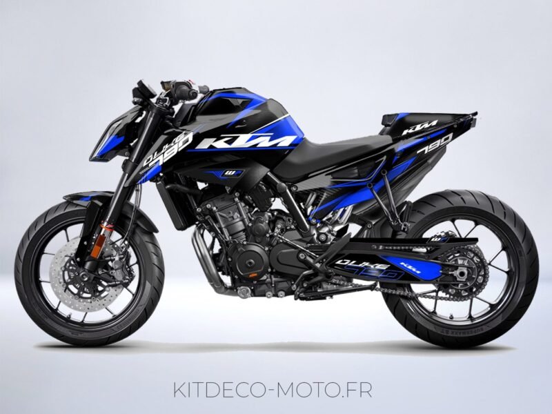 kit déco ktm 790 / 890 duke factory bleu