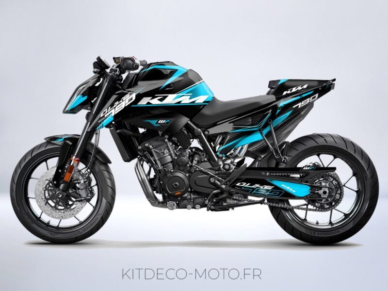 kit déco ktm 790 / 890 duke factory cyan