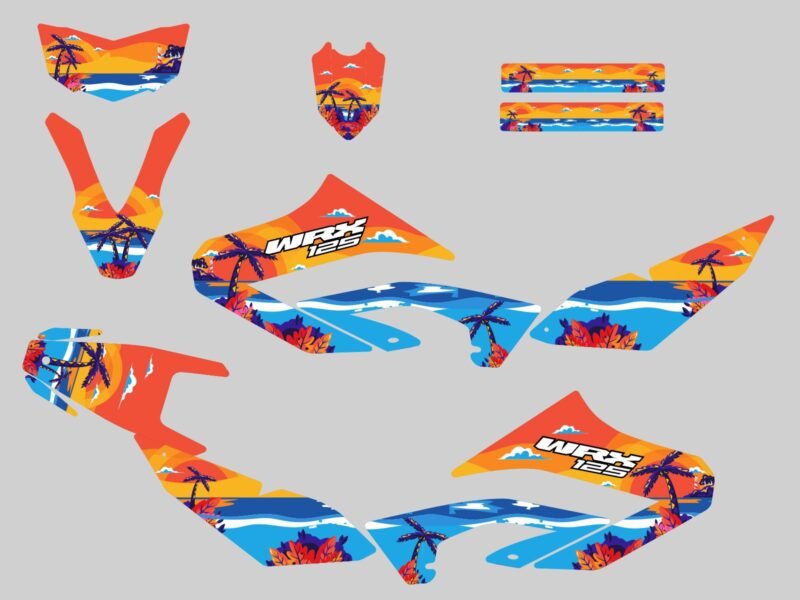 kit déco yamaha wr 125 plage