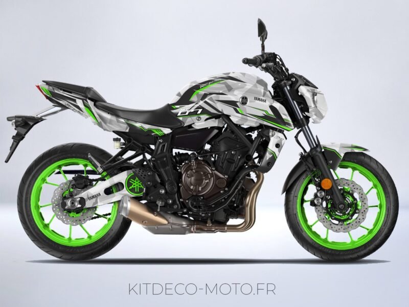 kit déco yamaha mt 07 camouflage vert