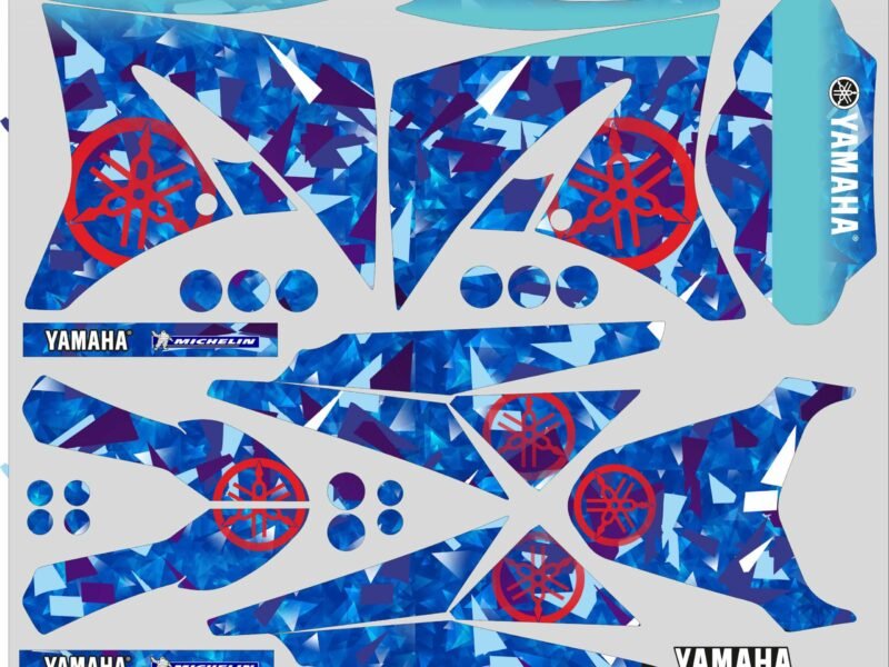 kit déco yamaha xt 125 – blue #2