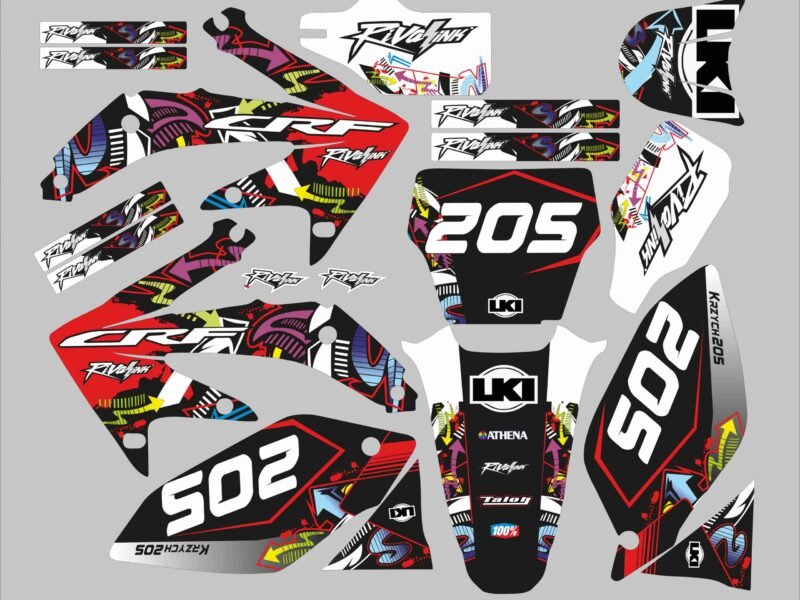 kit déco honda 450 crf (2005 2008) neon