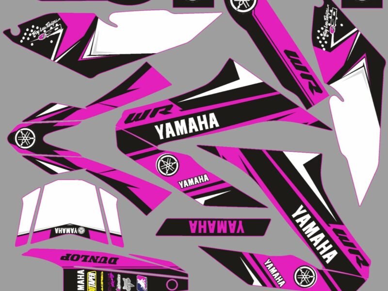 kit déco yamaha wr 125 factory rose