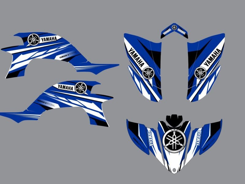 kit déco yamaha yfm 450 yfz racing bleu