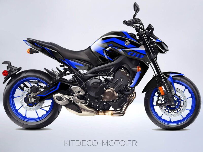 kit déco yamaha mt 09 factory bleu