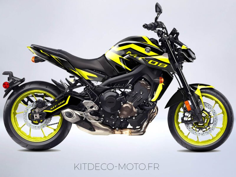 kit déco yamaha mt 09 factory jaune