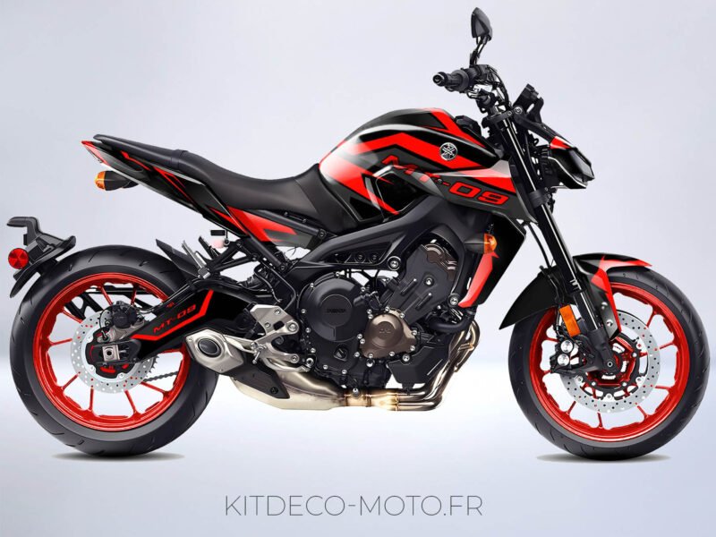 kit déco yamaha mt 09 factory rouge