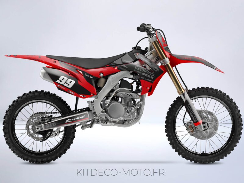 kit déco honda 250 crf (2014 2017) gopro rouge #2