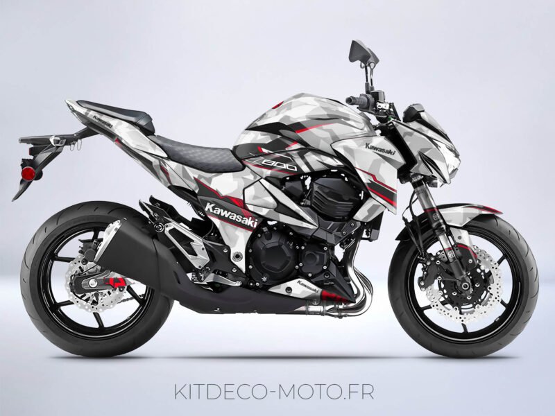 kit déco kawasaki z800 camouflage rouge