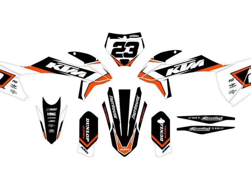 kit déco ktm exc / exc f (2020 2023) airline