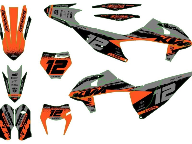 kit déco ktm exc / exc f (2020 2023) army (copie)