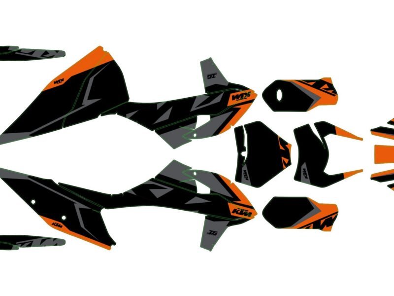 kit déco ktm exc / exc f (2020 2023) army #6