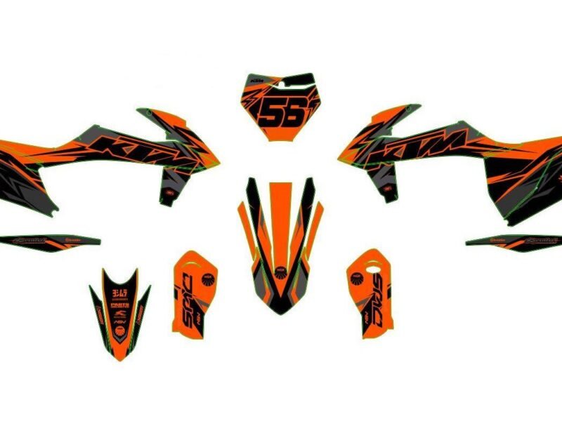 kit déco ktm exc / exc f (2020 2023) army #8