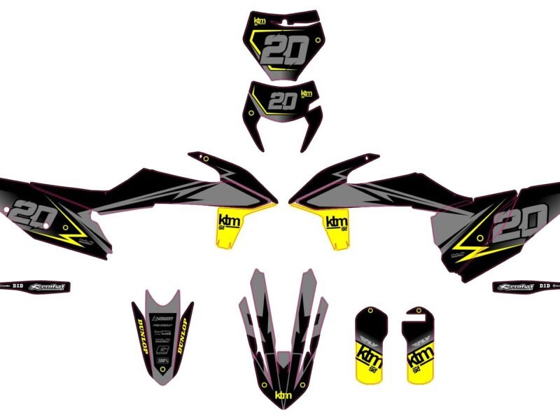 kit déco ktm exc / exc f (2020 2023) koy