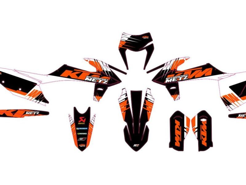 kit déco ktm exc / exc f (2020 2023) ktm metz