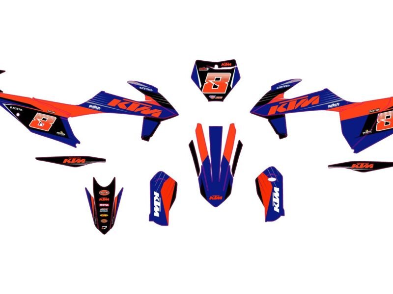 kit déco ktm exc / exc f (2020 2023) sponsors
