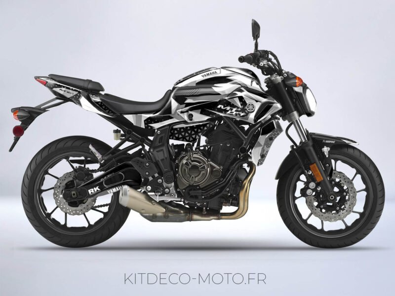 kit déco yamaha mt 07 draft blanc