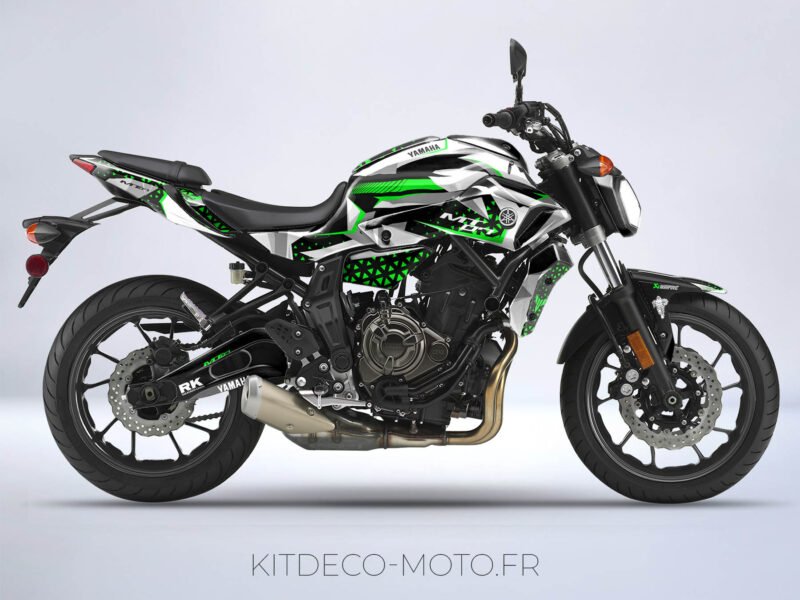 kit déco yamaha mt 07 draft vert