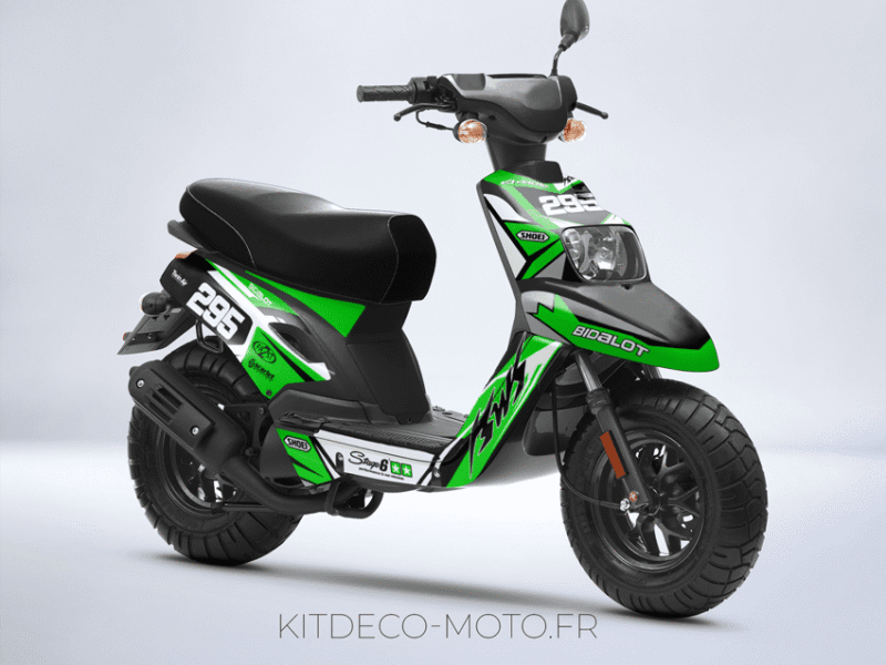 kit déco mbk booster (2004 2018) racing vert