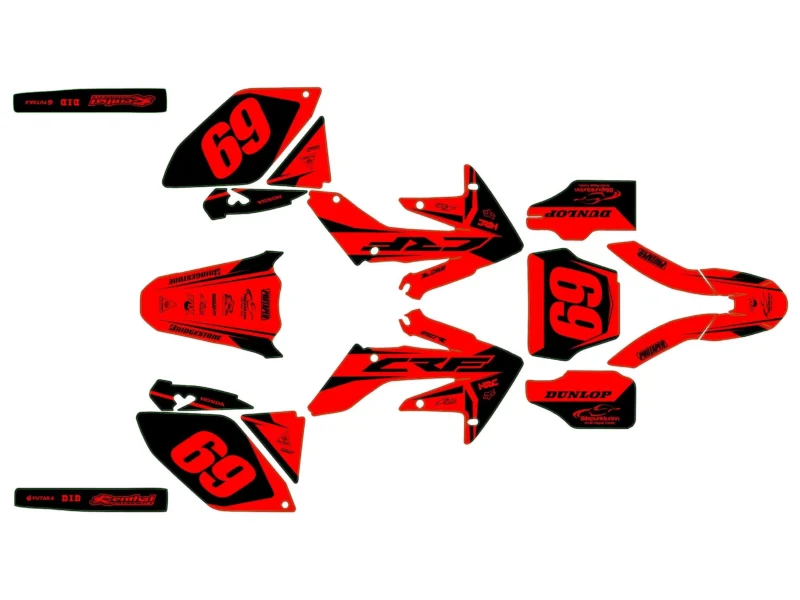 kit déco honda 250 crf (2004 2005) race noir