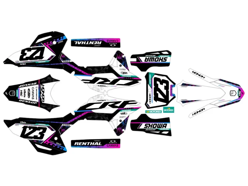 kit déco honda 450 crf (2021 2024) rose