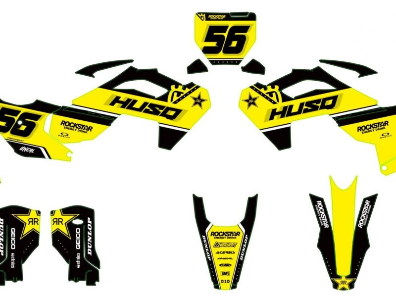 kit déco husqvarna 250 / 450 fc (2023 2024) factory jaune