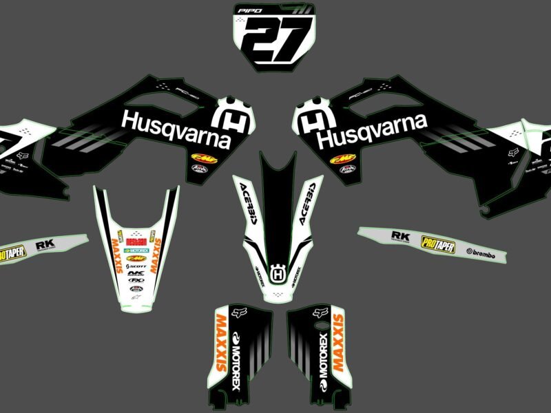 kit déco husqvarna 250 / 450 fc (2023 2024) factory noir