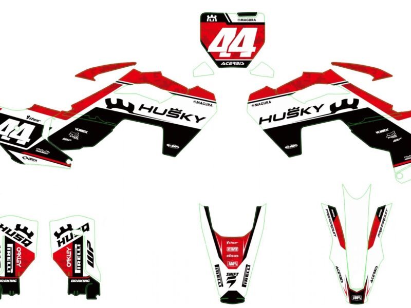 kit déco husqvarna 250 / 450 fc (2023 2024) ligne rouge #2