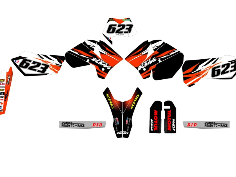 kit déco ktm exc / exc f (2004 2007) fast