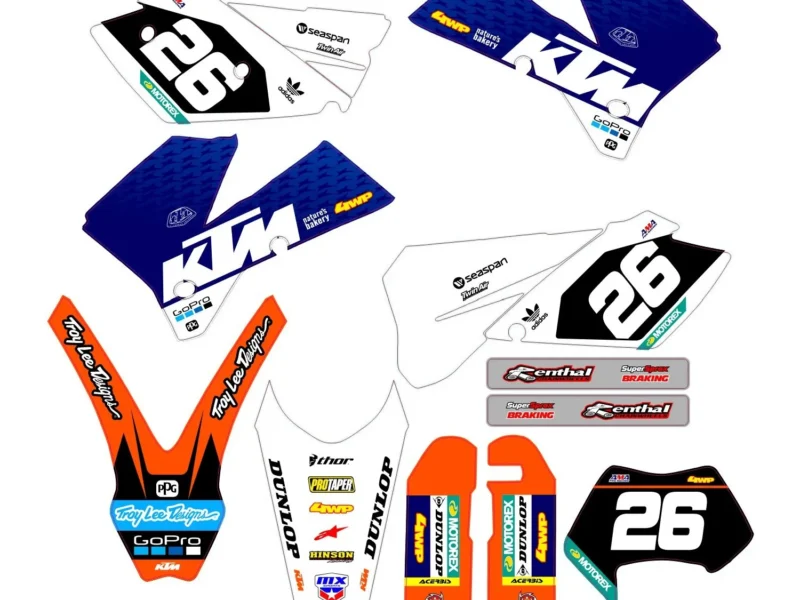 kit déco ktm exc / exc f (2004 2007) gopro