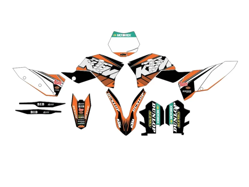 kit déco ktm exc / exc f (2008 2011) racing