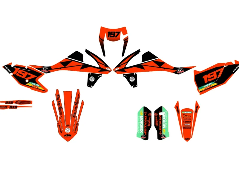 kit déco ktm exc / exc f (2017 2019) airon