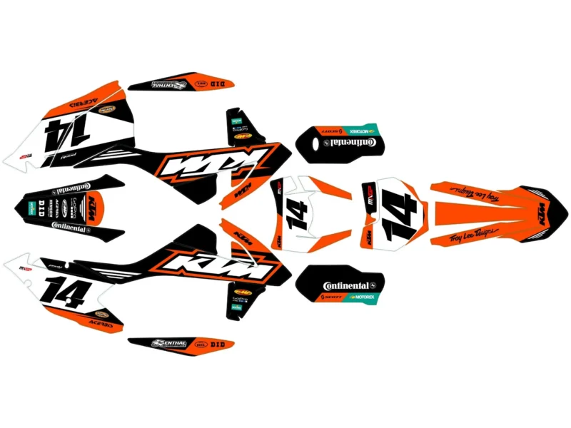 kit déco ktm exc / exc f (2017 2019) troy lee design