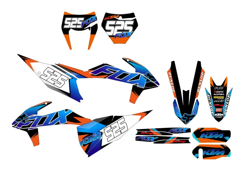 kit déco ktm exc / exc f (2020 2023) fox