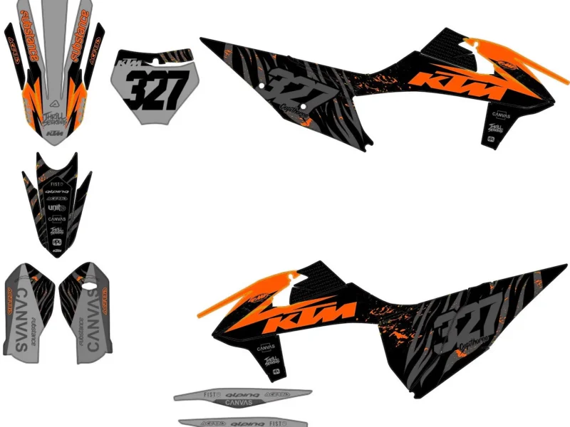 kit déco ktm exc / exc f (2020 2023) griffe