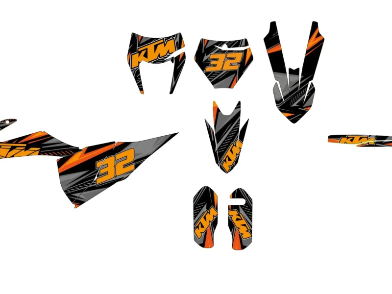 kit déco ktm exc / exc f (2020 2023) moca